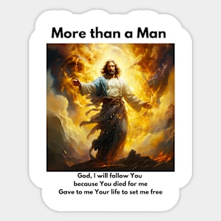 More than a Man Sticker